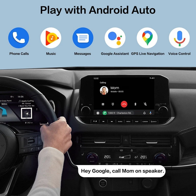 Wireless Android Auto Adapter For Factory Wired Android Auto Cars Wifi Plug & Play Wireless Android Auto Dongle