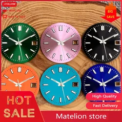 29mm Green Pink Black Orange Blue Watch Sunburst Dial Suitable For Date just NH35 NH35 NH36 Movement