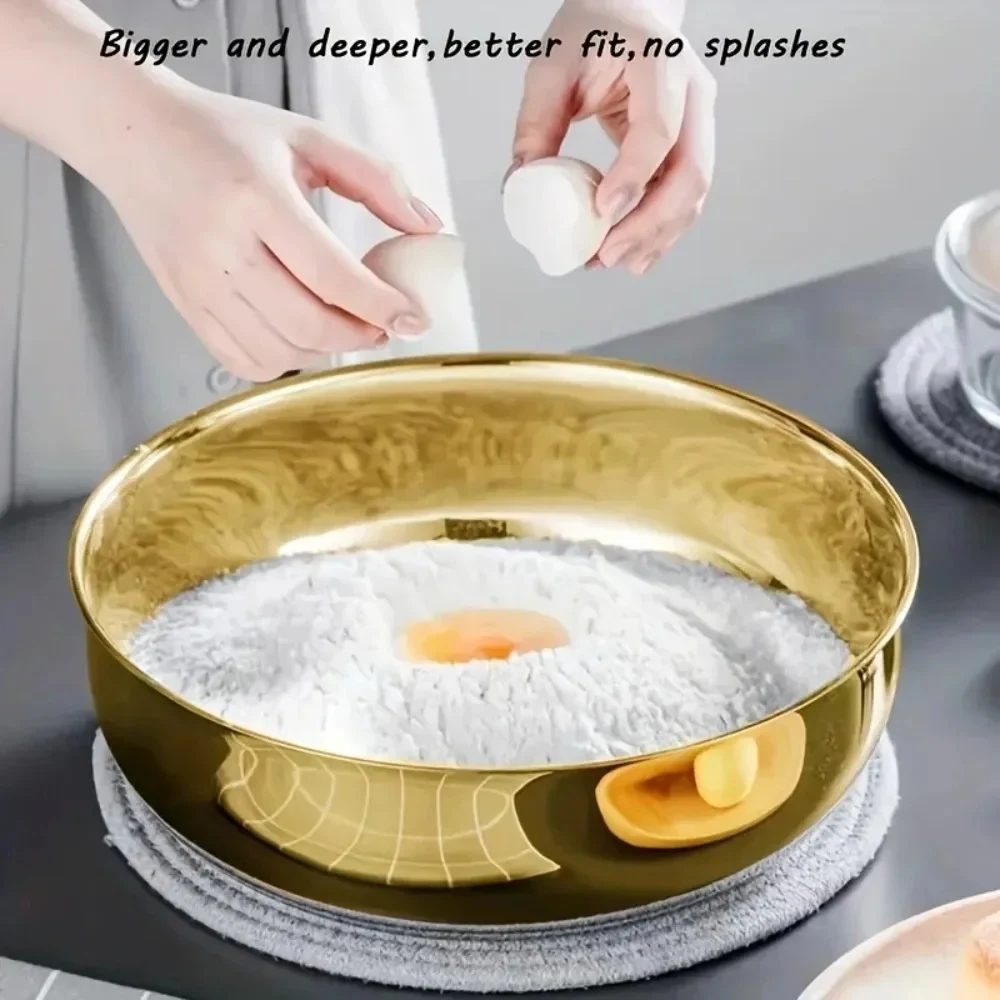 1Pcs Brot Beater Holzgriff Edelstahl Ring Kuchen Pizza Gebäck Keks Hefe Backen Teig Mixer Backen Liefert – Detail 8