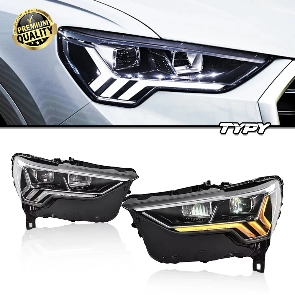 

Car Head Lamp For Audi Q3 2019-2020 Upgrade Modified to New Dynamic Turn Signal Car LED Headlight Assembly
