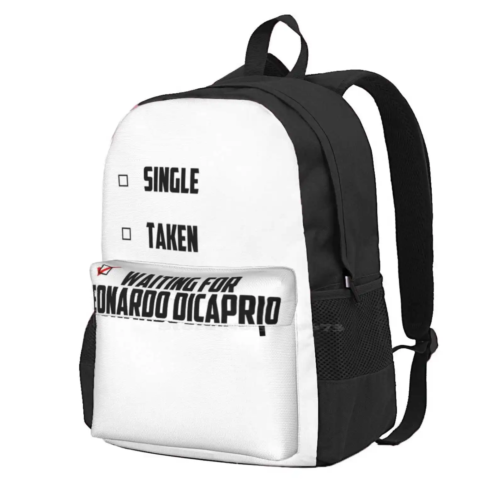 Waiting For Leonardo Dicaprio Travel Laptop Bagpack School Bags Leonardo Dicaprio