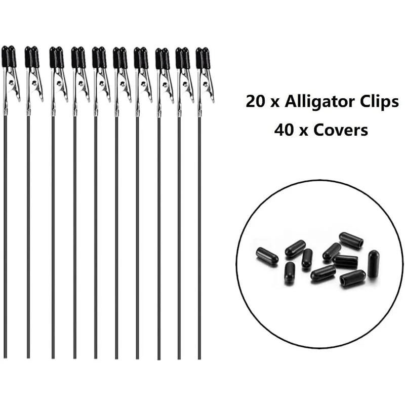 Joystar 20 Pcs Alligator Clip Sticks with Model Painting Stand Base Holder Gundam Model Painting for Airbrush Hobby view 3
