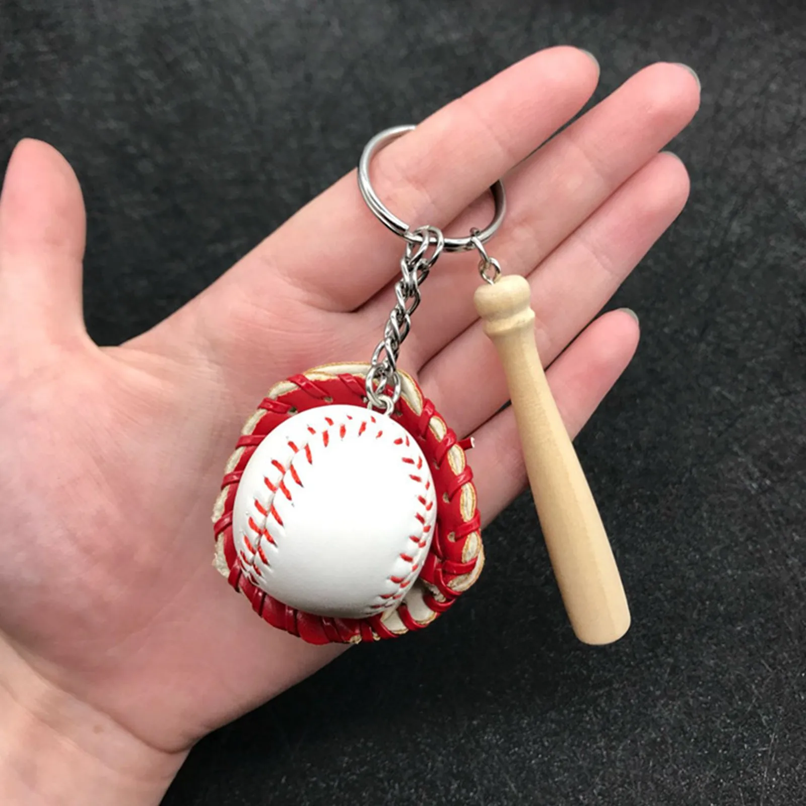 Baseball Keychain Gifts For Father Baseball Gift Players Seniors Mom Dad Team Basket Bag Key Ring Fashion Casual Accessories