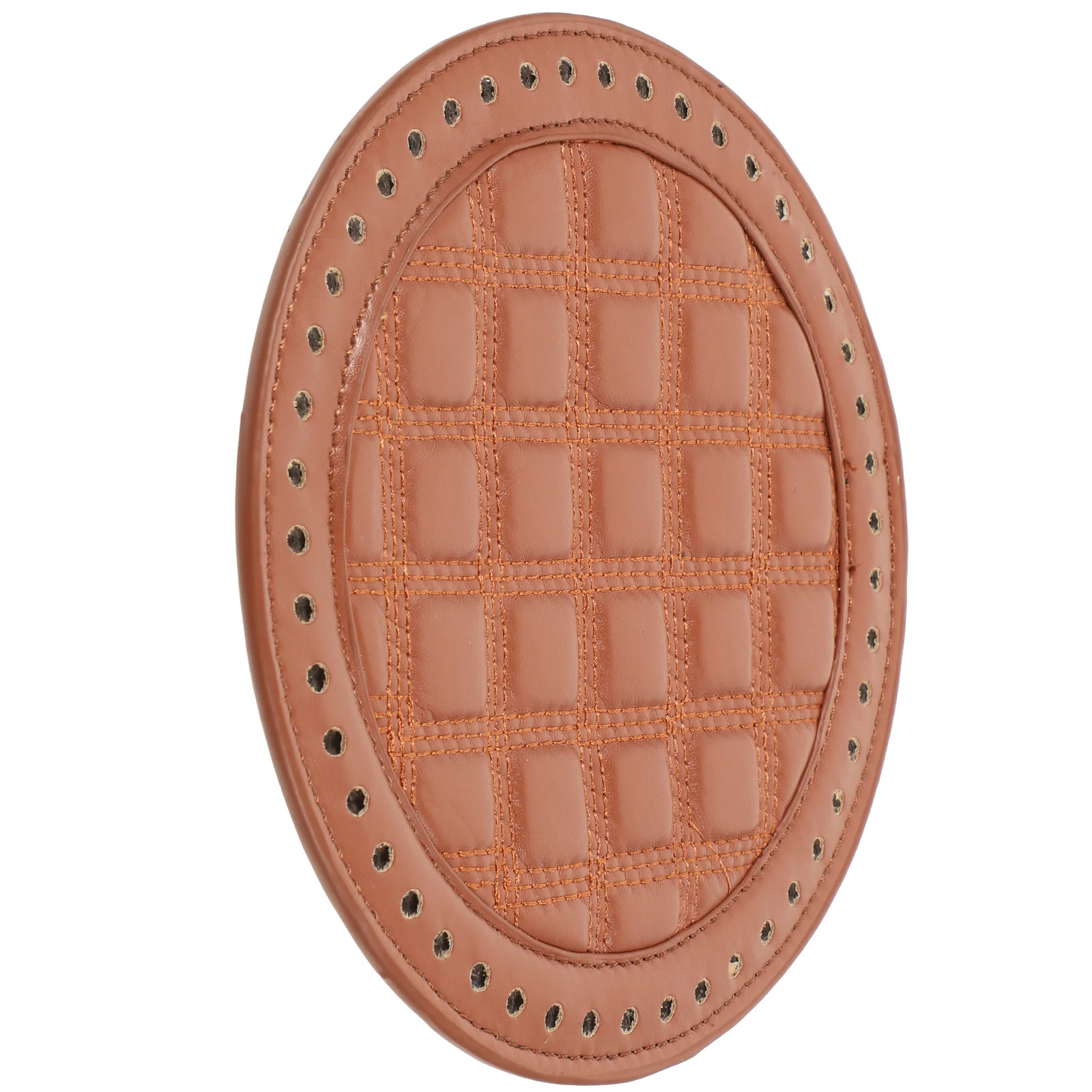 

18Cm Artificial Base Round Diy Woven Material Sturdy Making Accessory Brown Pu Bag Bottom Protective Fashion Colorful