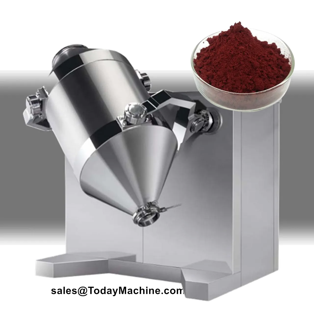 Three Dimensional Spices Flour Coffee Protein Industrial Powder Mixing Machine