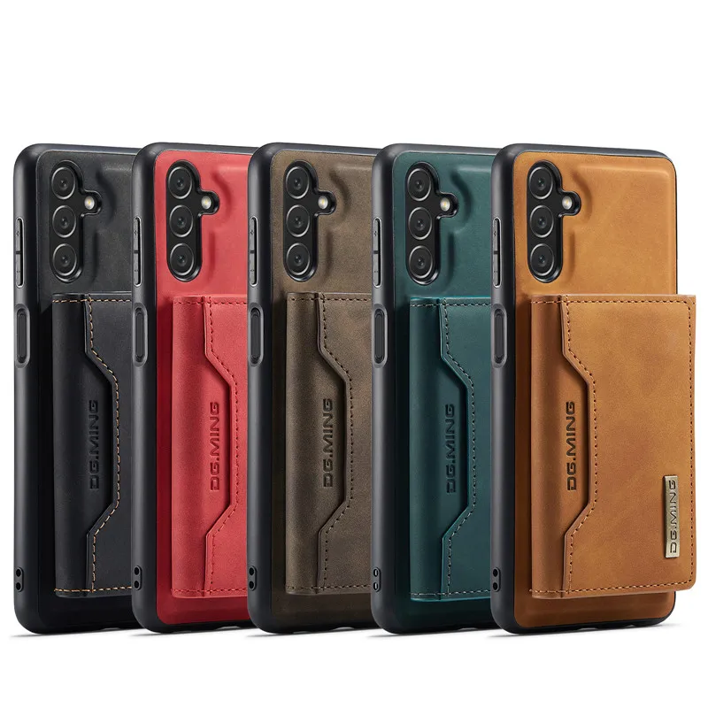 DG.Ming Luxury 2 in 1 Phone Case For Samsung Galaxy A14 A24 A34 A54 A73 A53 A33 A23 A13 4G 5G Magnetic Leather Split Type Wallet