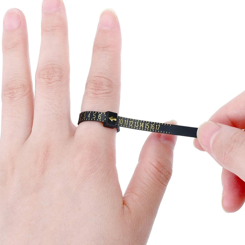 Ring Size Tool Kit Finger Size Measuring Tool With Jewel Polishing Cloth