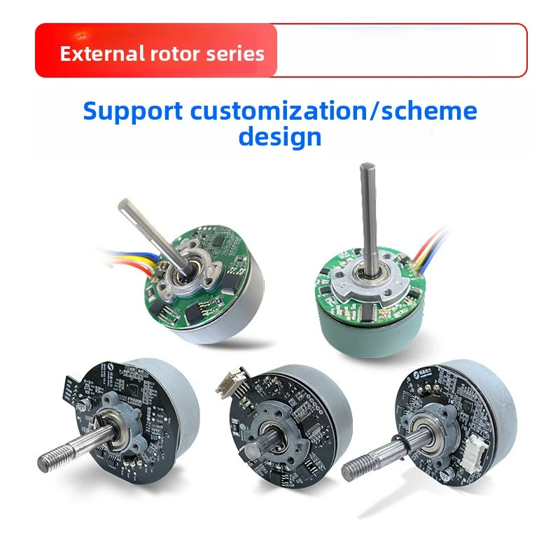 HighPerformance 56mm Brushless Outer Rotor Dual Medical Device Low Speed Torque Precision Micro