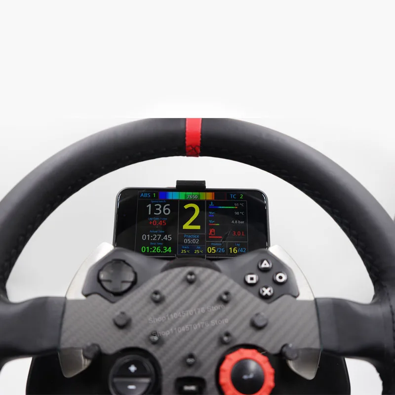 Racing Dashboard Adjustable Phone Holder Mount Stand For Logitech G29 G923 G920 Base