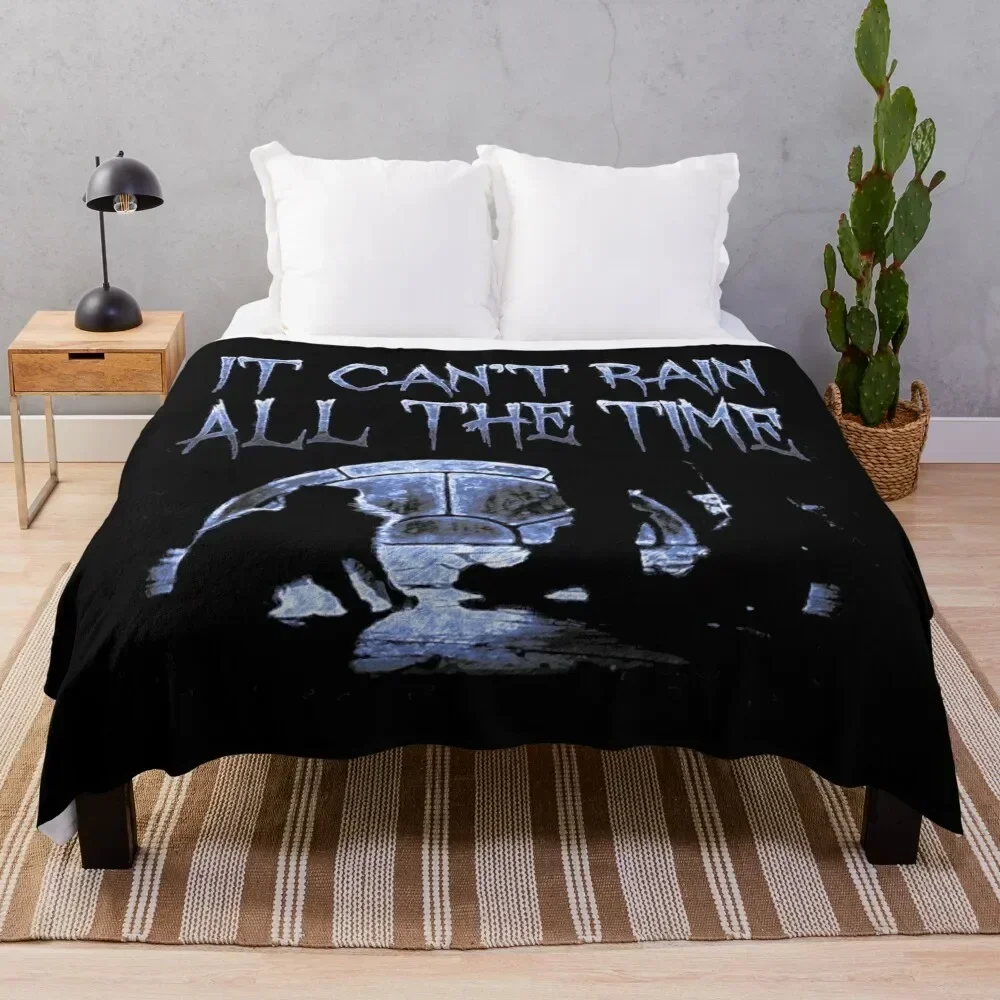 Can't Rain All The Time Deeper Blue Throw Blanket