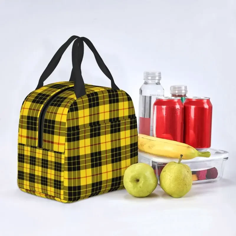 Sac à déjeuner personnalisé en tartan MacLeod pour femmes, glacière thermique, boîtes à lunch isolées pour l'école des étudiants