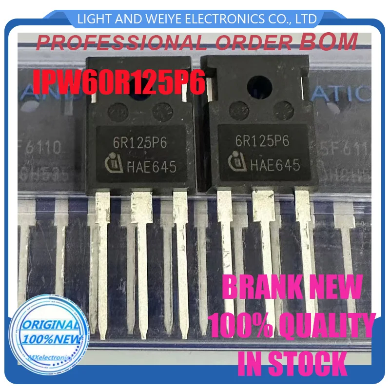 5PCS IPW60R125P6 6R125P6 TO-247 650V 30A In stock