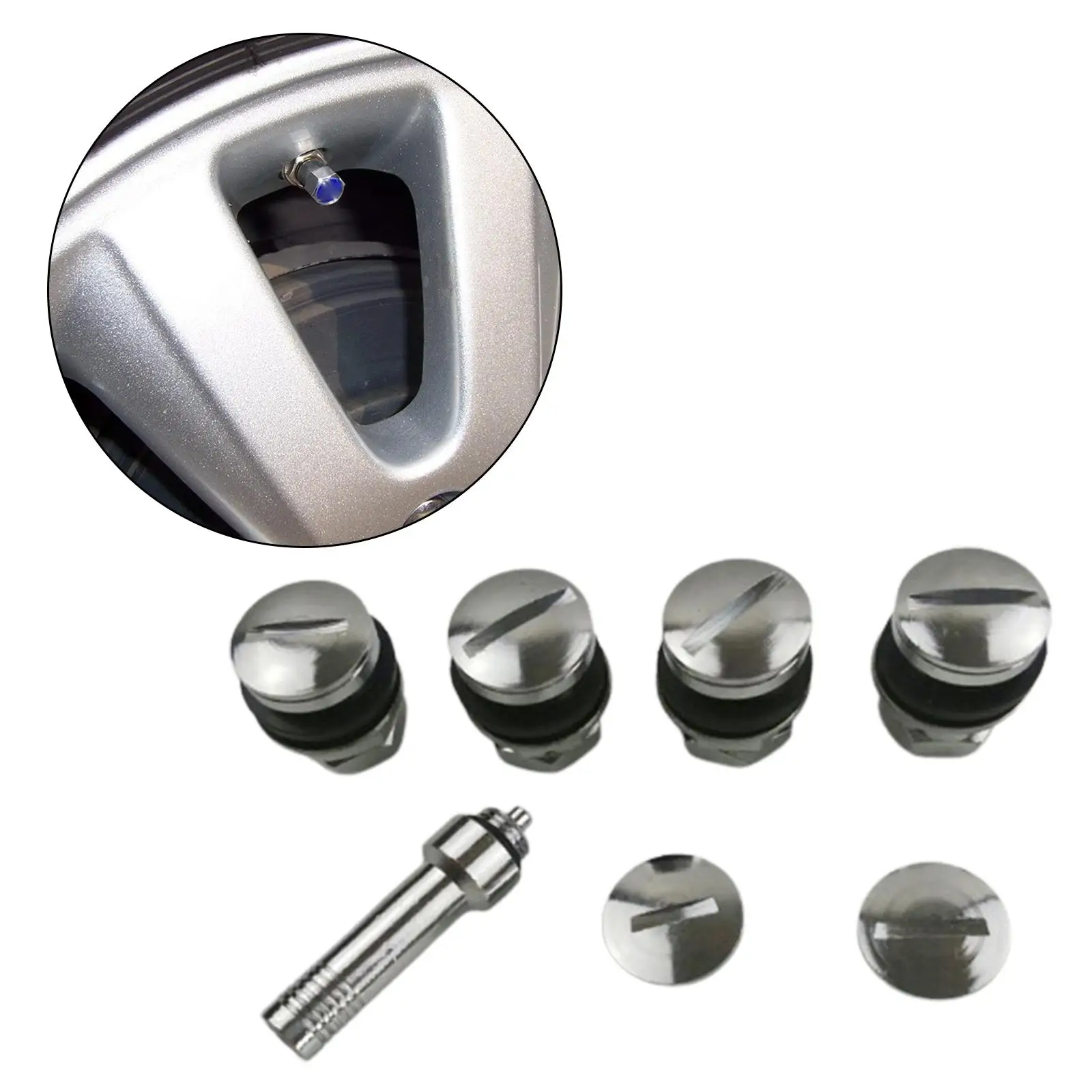 Car Truck Universal Invisible Wheel Valve Dustproof Tire Valve Stem Cap Accessory for Tire Air Maintenance
