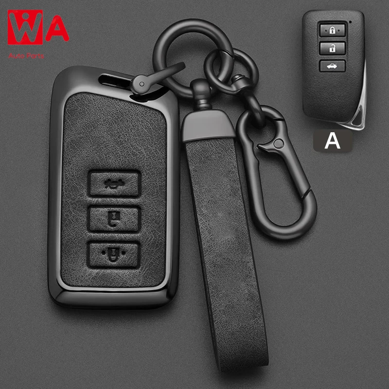 

For Alloy Style Car Key Case Cover Shell Fob For Lexus NX GS RX IS ES GX LX RC 200 250 350 LS 450H 300H Key Auto Case Keychain