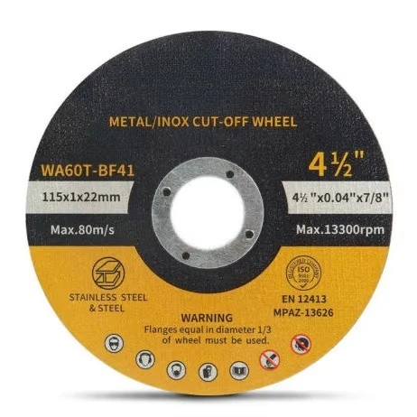 

500PCS Brand Metal Stainless Steel Cutting Discs 4-1/2"x0.04"x7/8" Cut-Off Wheel T41 Abrasive Rail Cutting Disc