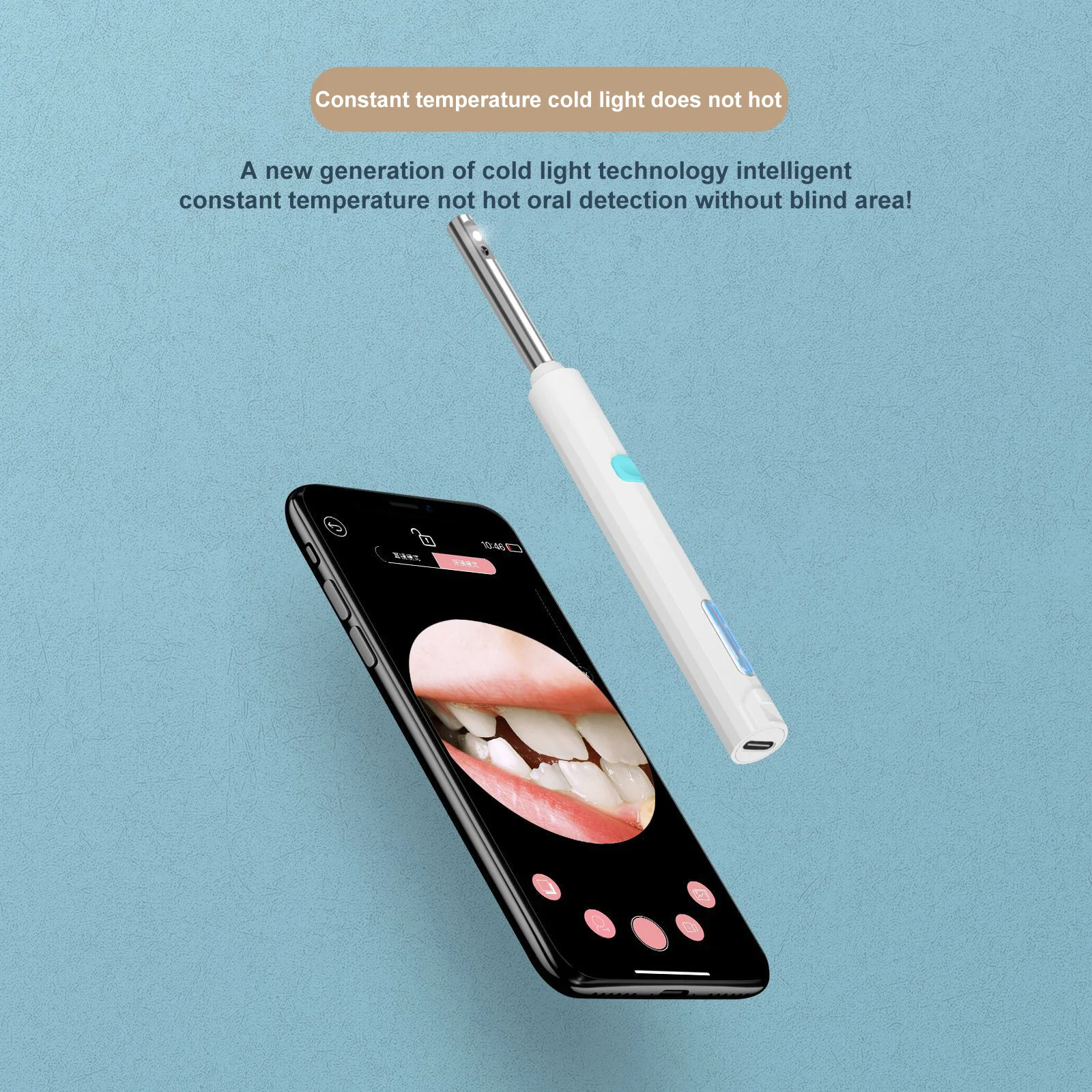 1080P HD Portable WIFI Home Inspection Endoscope Camera Orthodontist Inspection Care Tool for IOS Iphone Android Mac