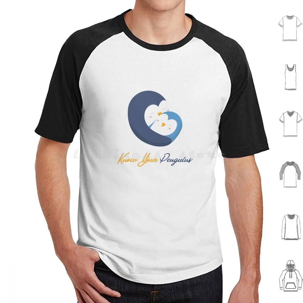 Know Your Penguins Funny And Trendy T Shirt Big Size 100% Cotton Penguins Adelie African Chinstrap Emporer Erect Crested