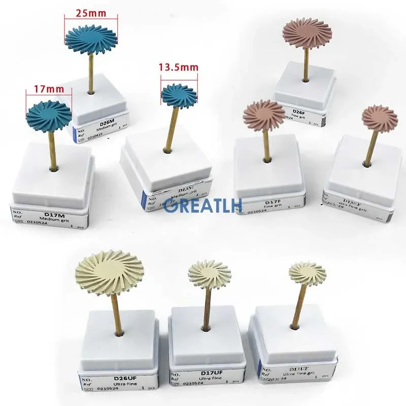 Dental Composite Resin Polishing Disc Kit Diamond System Spiral Flex Brush Burs Dental Tools