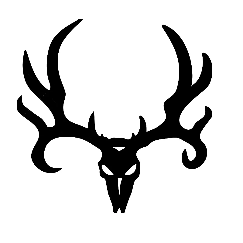 

CK20122# funny horned deer head vinyl car sticker waterproof car decal stickers on car truck bumper rear window