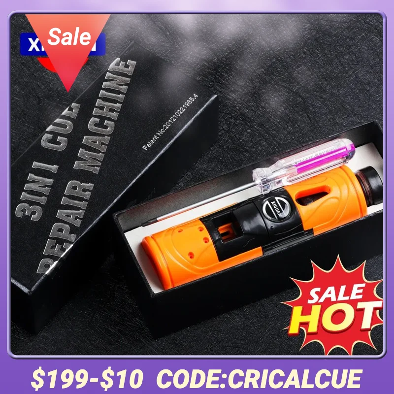 

XIGUAN Billiard Training Tool Multi-functional Tip Repair Tool Trimmer+Side cutting+Ferrule cutting Double-sided Blade Accessory