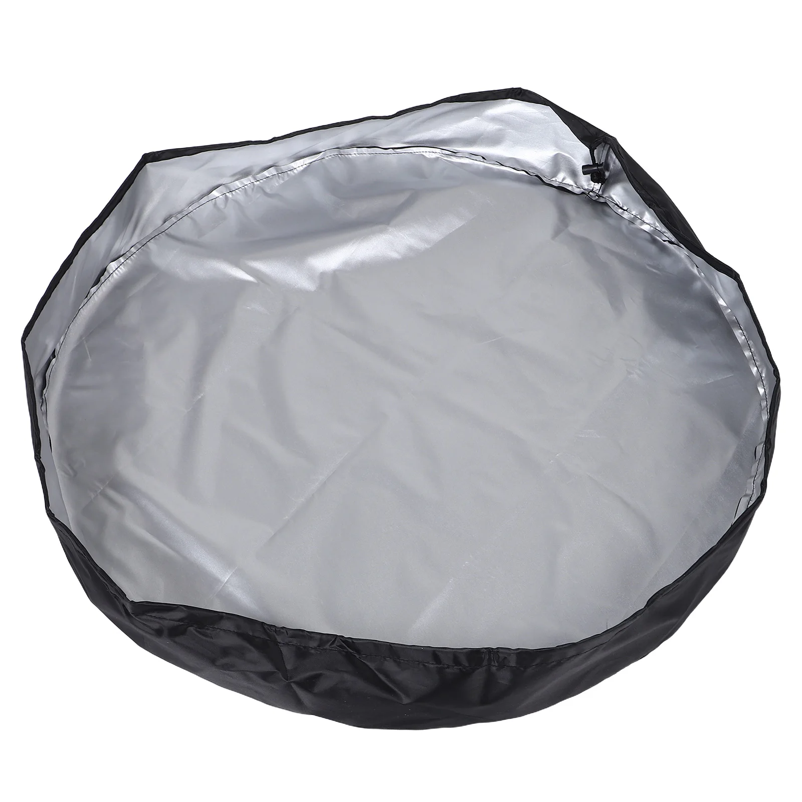 

Outdoor Waterproof Round Table Cover for Furniture Patio Coffee Shield Picnic Black Cloth