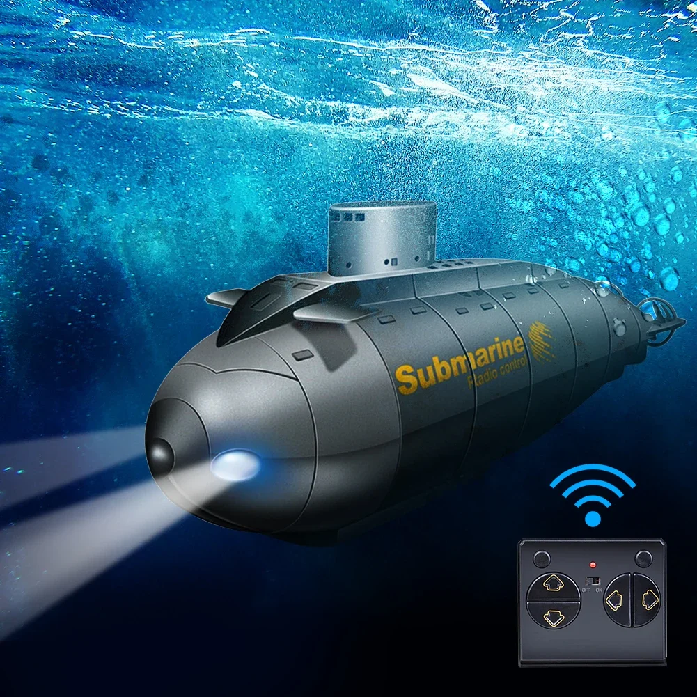 2.4G 6 Channels Nuclear Submarine Boat Wireless Remote Control Diving Child Toy Mini Remote Control RC Submarine Boat Toys 2023