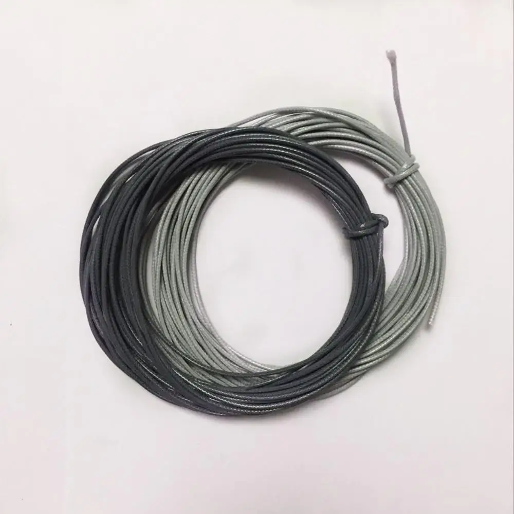 

Вощеный нейлоновый шнур толщиной 2 мм для изготовления ювелирных изделий, 10 м, темно-серый