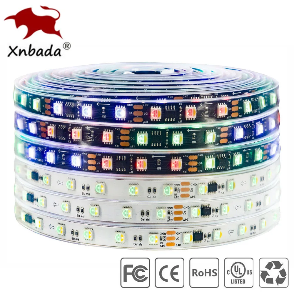 WS2814 RGBW/RGBNW/RGBWW 4 In 1 Addressable LED Strip Similar SK6812/WS2811 60Pixels/Leds/m 5050 LED Light IP30 65 67 DC12V/24V