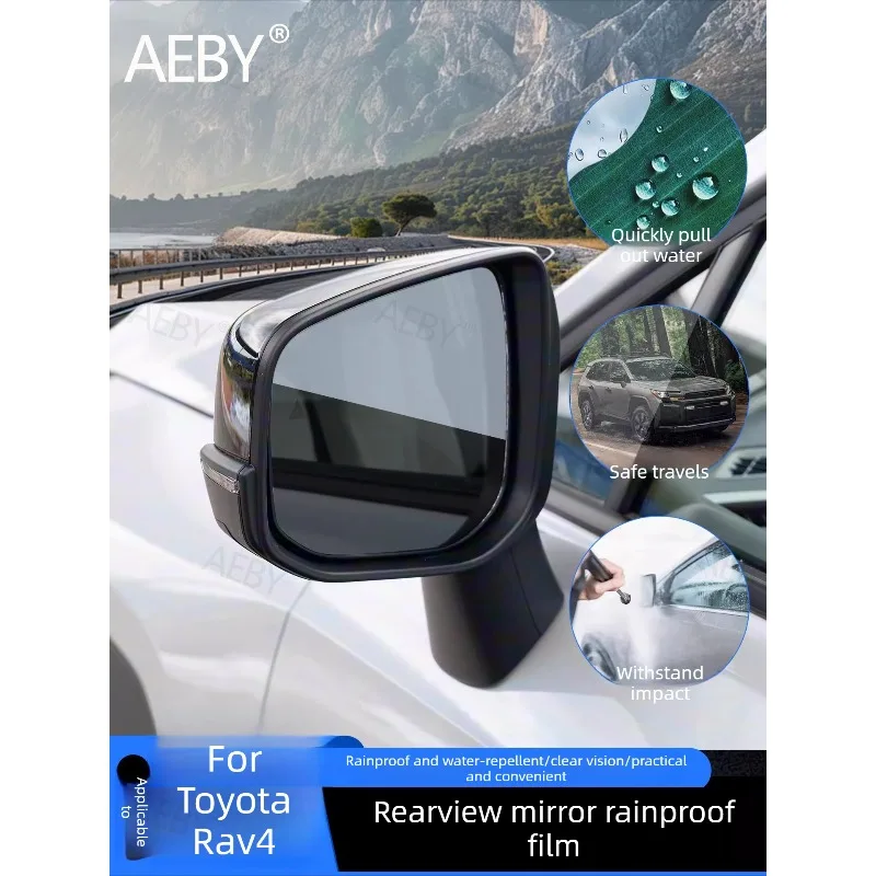 

For Toyota Rav4 2026 Side Mirror Rain Film,Rearview mirror cover waterproof and fog-proof,rear mirror waterproof rain eyebrow