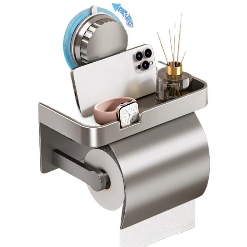 

toilet suction cup tissue box punching-free wall mounted bathroom toilet shelf toilet paper towel paper box