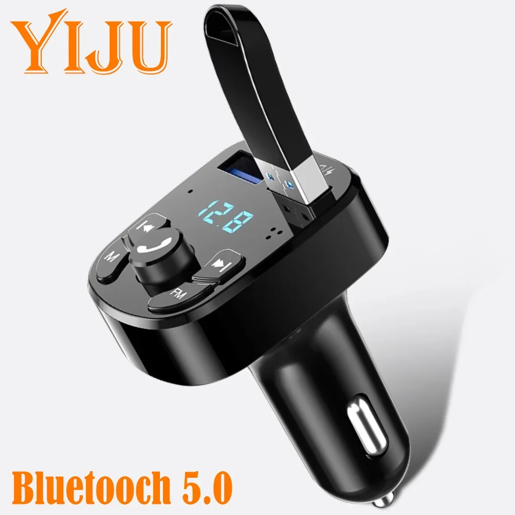 

YIJU FM-передатчик громкой связи автомобильный радиомодулятор MP3-плеер с Bluetooth 5,0 PD30W USB адаптер супер быстрой зарядки для автомобиля