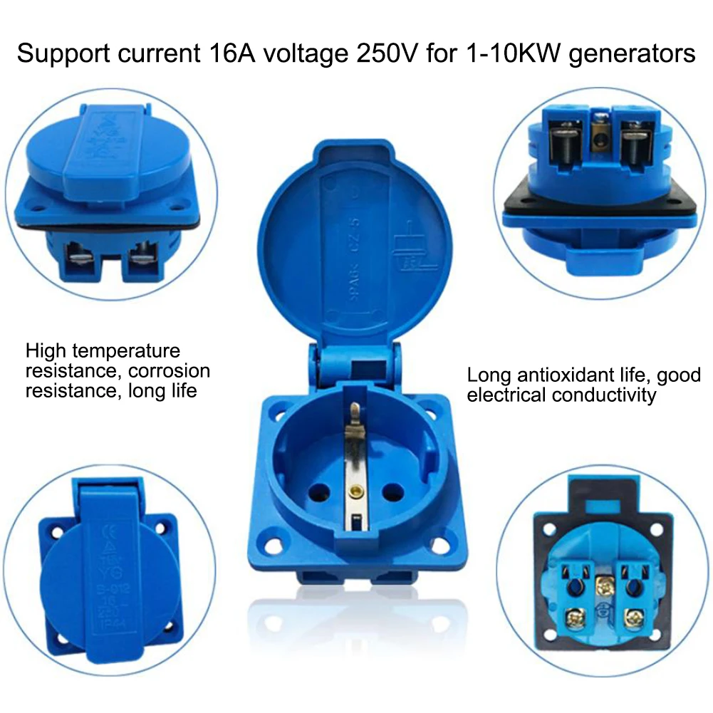 Copper Core Industrial Waterproof Connector at Voltage of 250V Optimized For Reliable Power Supply to Generators