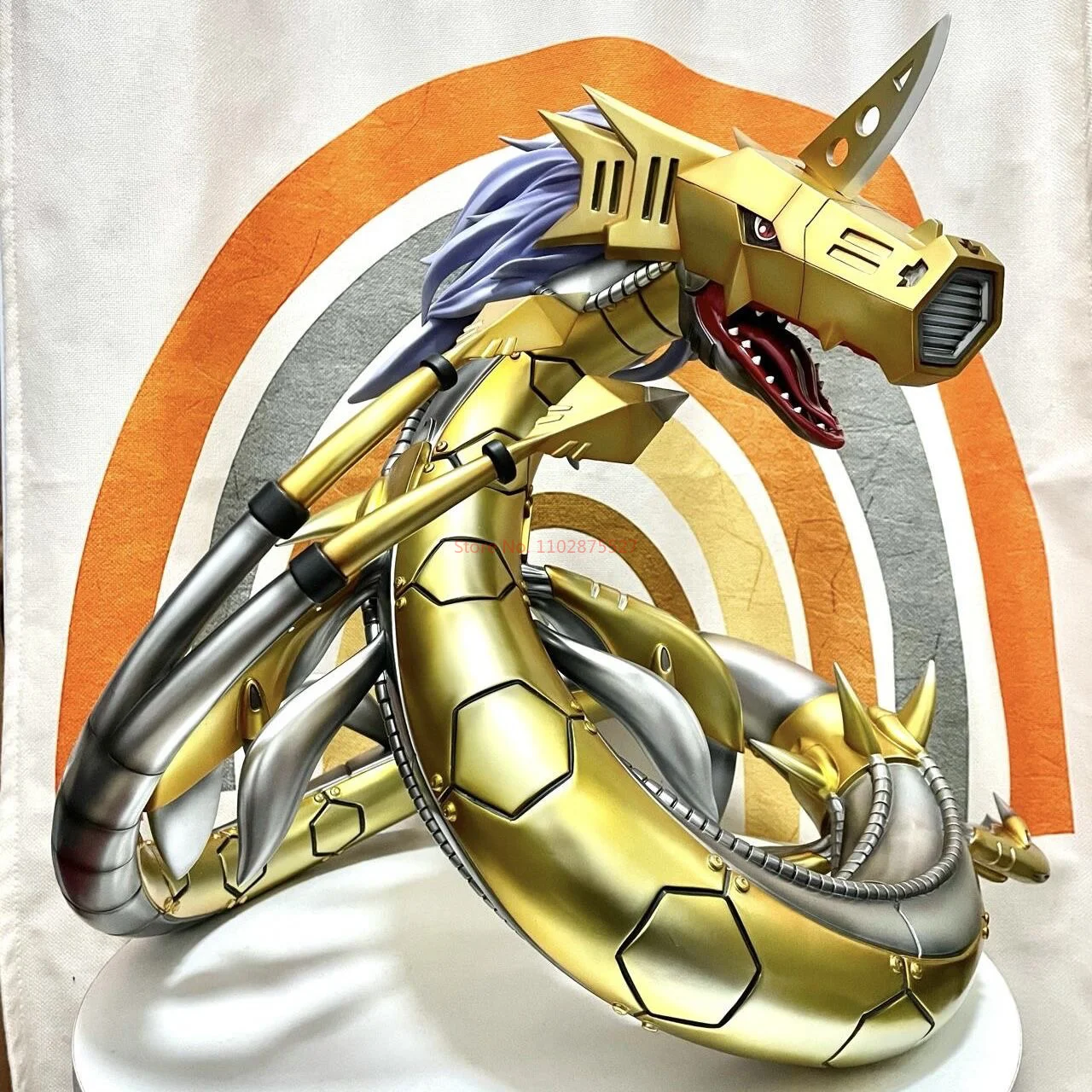 Digimon Adventure Anime Figure Metal Seadramon 40cm Action Figureine Gk Pvc Statue Model Collectable Toy Gift Kid Birthday Gift