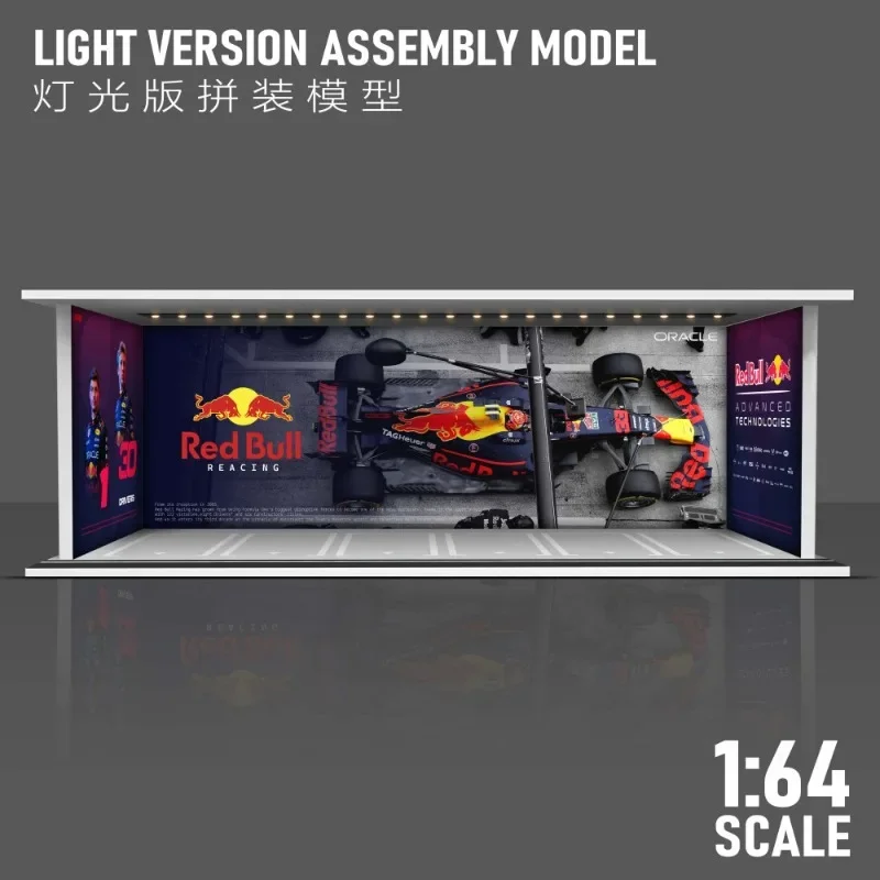 ミニチュア 1/64 スケール駐車場モデルシミュレーションシーンディスプレイ照明付き PVC ディスプレイスタンドコレクションおもちゃ男の子