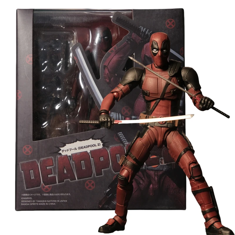 Deadpool Action Figure Deadpool & Wolverine SHFiguarts Joint Movable New Mutants Wilson Comics SHF Model Movie Toy for Kids Gift