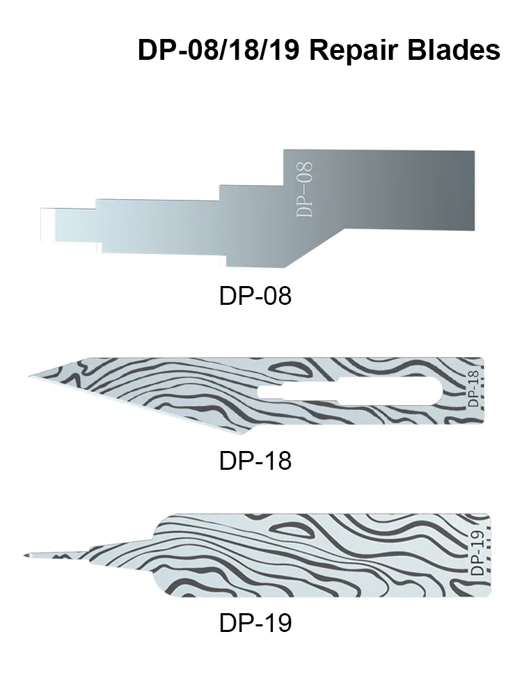 Lâmina de Manutenção Polimento Manual Desmontagem Remover Reparação Adesiva Lâmina Chip Mijing-dp18 Dp-19 Dp08