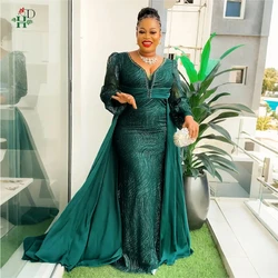 African Dresses for Women 2024 New Fashion Plus Size Sequin Evening Party Long Dress Dashiki Ankara Outfits Robe African Clothes