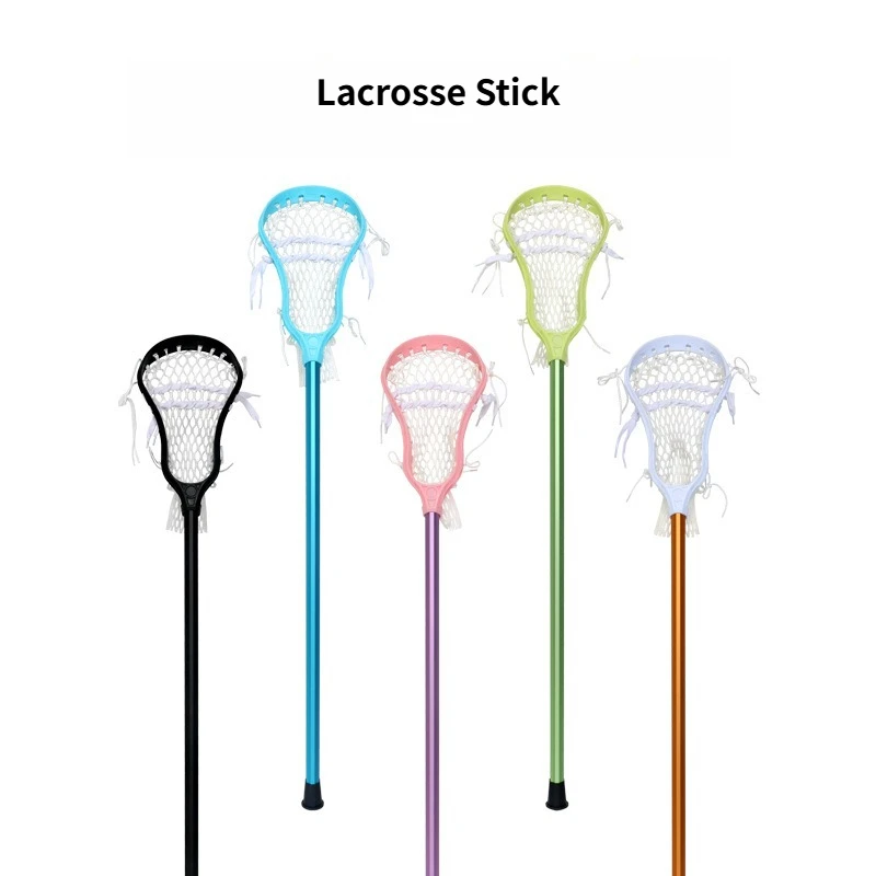 Lacrosse Stick Long Shaft Lacrosse Stick for Offensive  Midfield Players Lightweight Lacrosse Shaft Complete Stick for Training