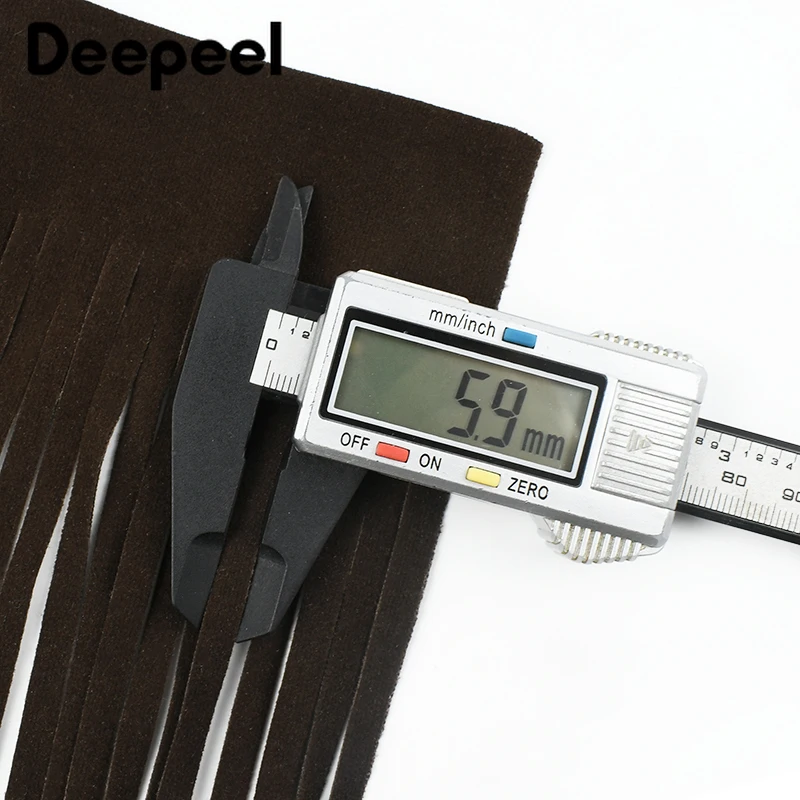 Deepeel 66*80cm Faux Leather Suede Tassels Fringe Lace Trim Clothing Sewing  Tassel Trimming Ribbon Curtain Dress DIY Accessory