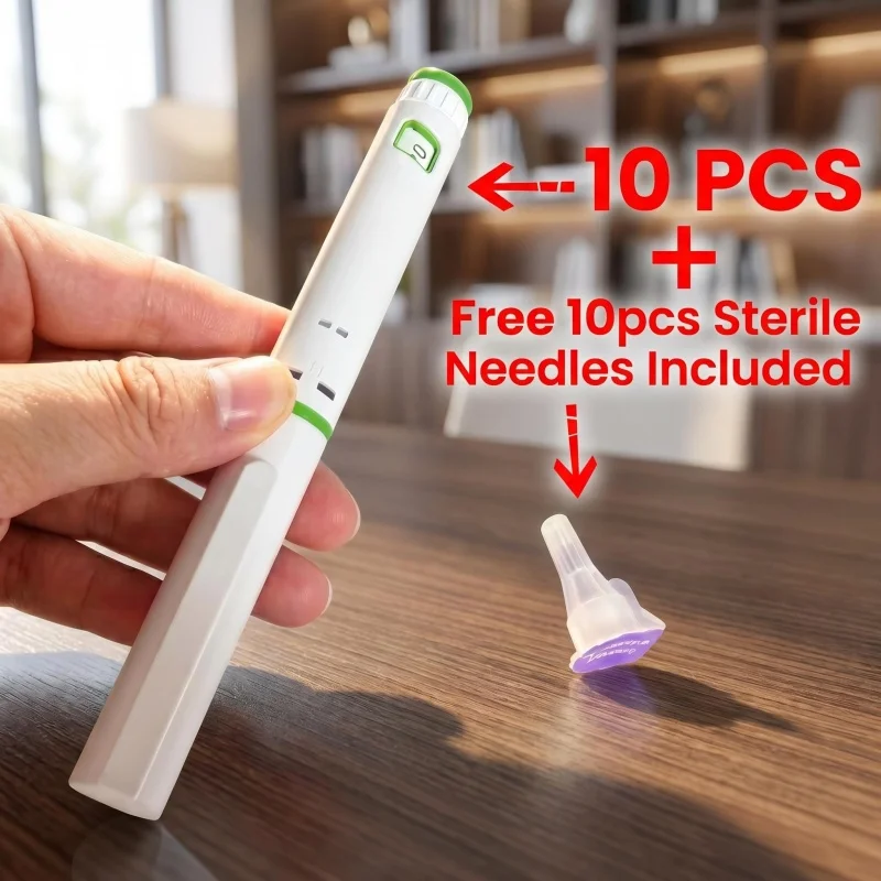 Wholesale 10Pcs Adjustable Disposable Insulin Pen High Precision Free Needles Home Care Device No Drug