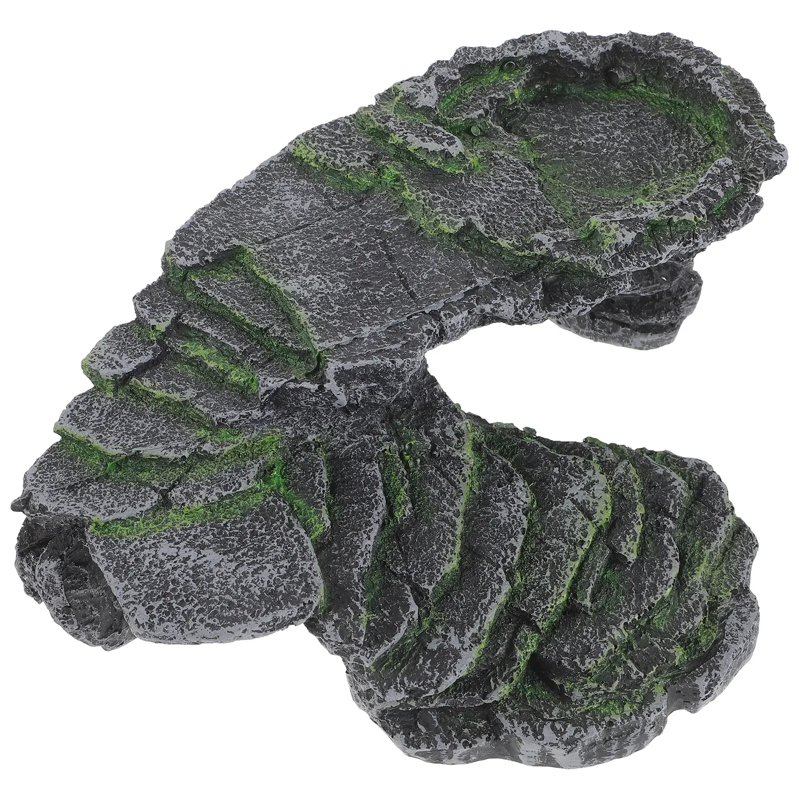 

Turtle Basking Platform Durable Resin Realistic Design Sunbathing Climbing Hiding Turtle Tank Decorations Habitat nament Garden