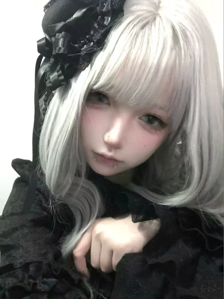 New Handmade Dark Gothic Lolita Headpiece Punk Retro Hair Clip Bow Hair Accessory Lace Frilly Little Hat