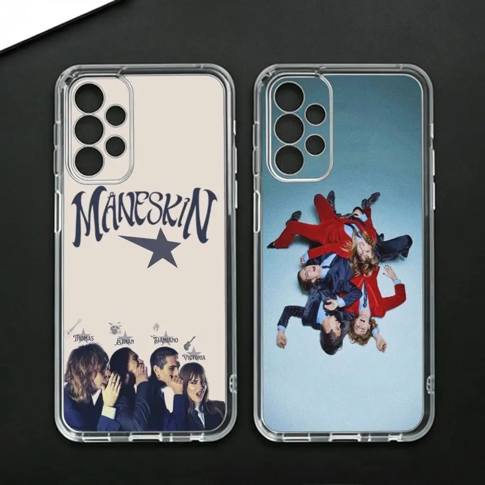 M-Maneskin Damiano David  Phone Case For Samsung Galaxy A71,A70,A52,A51,A40,A30 Transparent Cover