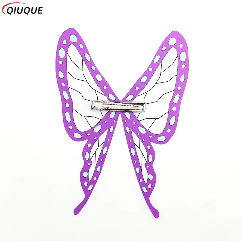 Horquillas de Anime Kochou Shinobu Tsuyuri Kanawo, tocado de mariposa, accesorios de Cosplay