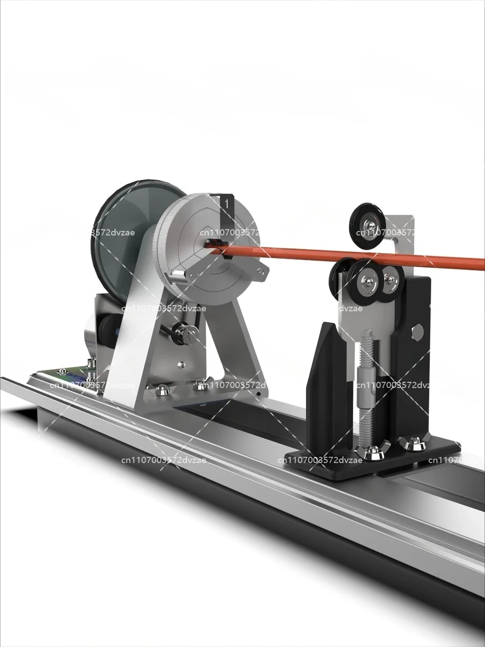 Fishing rod repair machine with forward and reverse adjustment