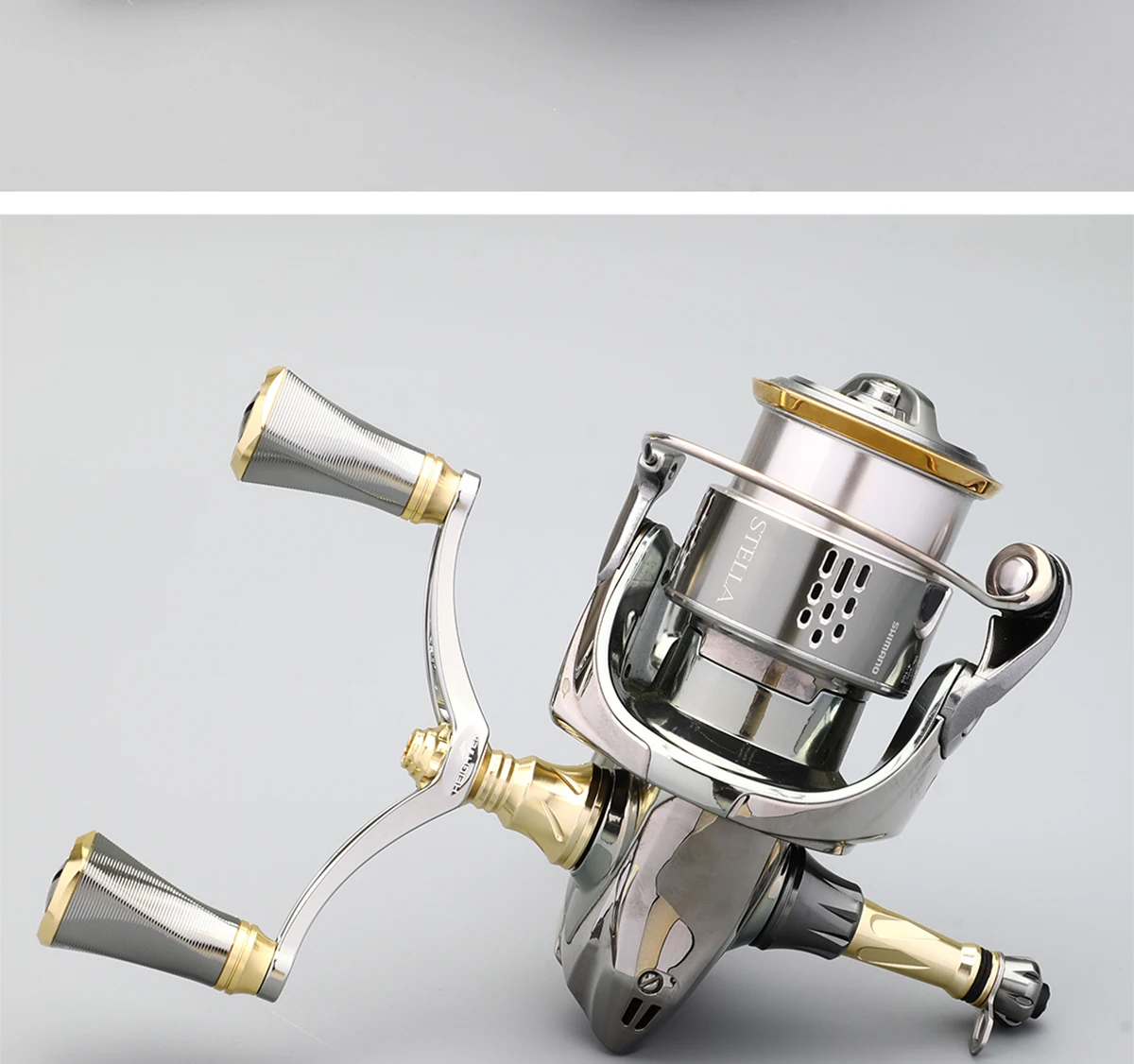 Verstellbare Doppelhebelarme für Spinnrollen – Achsabstand 80/98 mm, Knopfdurchmesser 20 mm | Passend für Daiwa & Shimano Rollen-Modifizierungsteile – Detail 16