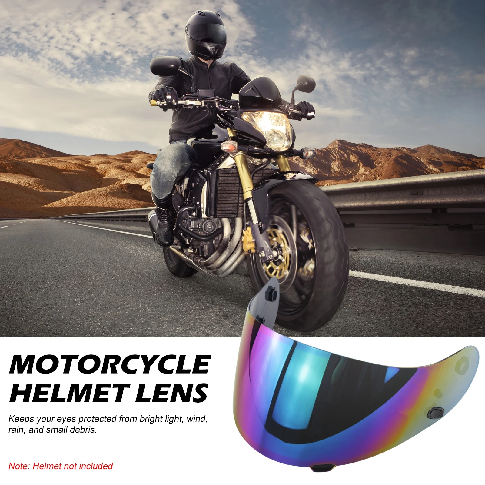 Helmet Visor Replacement for HJC CL-16 CL-17 CL-ST CL-SP CS-R1 CS-R2 Series Full Face Helmet Shield Motorcycle Helmet Lens