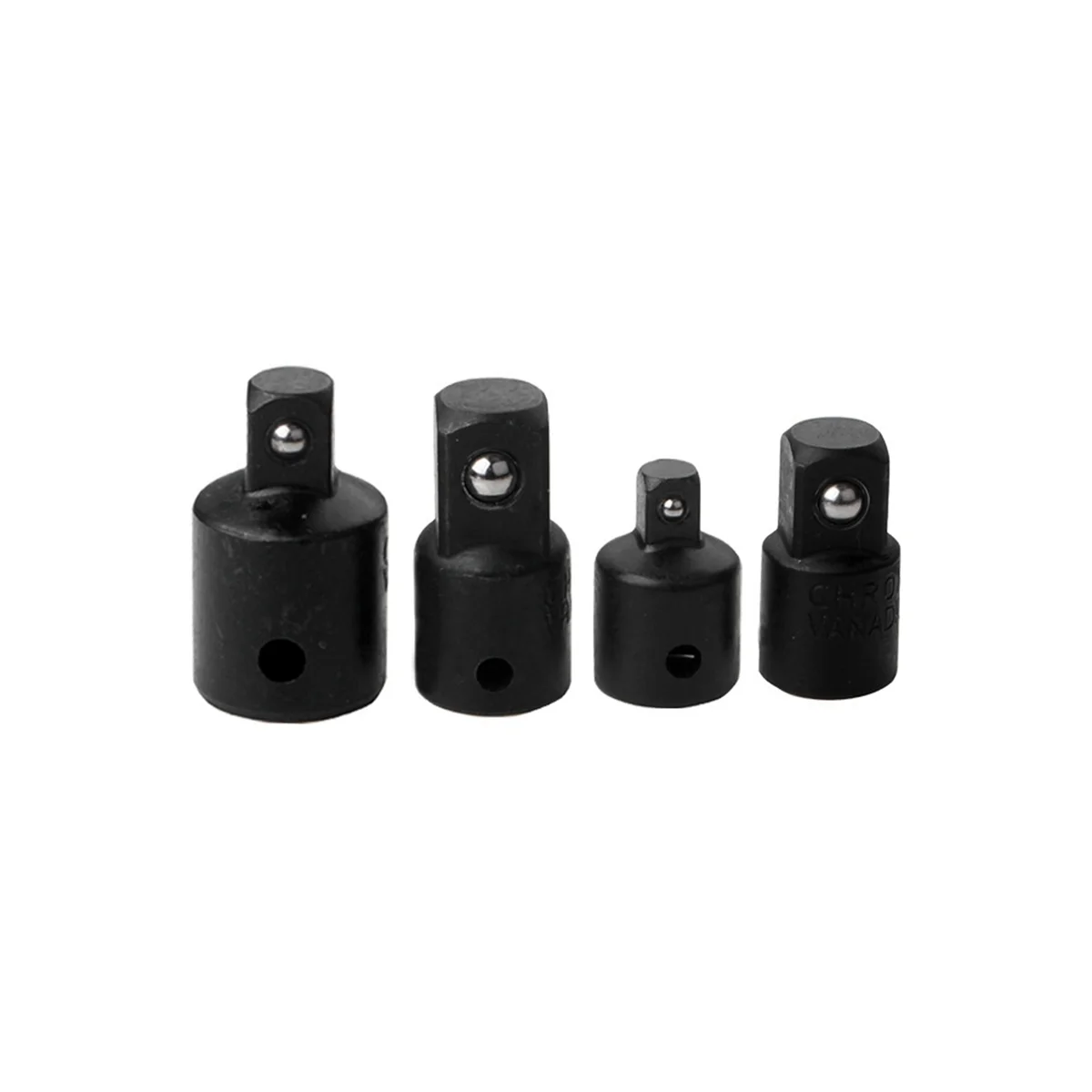 4PC Black Sleeve Sleeve Conversion Head Steel Ball Conversion Head Mutual Conversion Joint