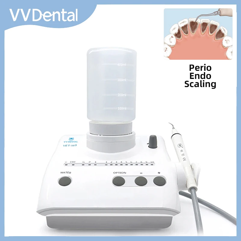 

VVDental Ultrasonic Scaler MachineTeeth Cleaner Fit Woodpecker Handpiece Remove Tooth Calculus Smoke Stains Dentistry Equiment