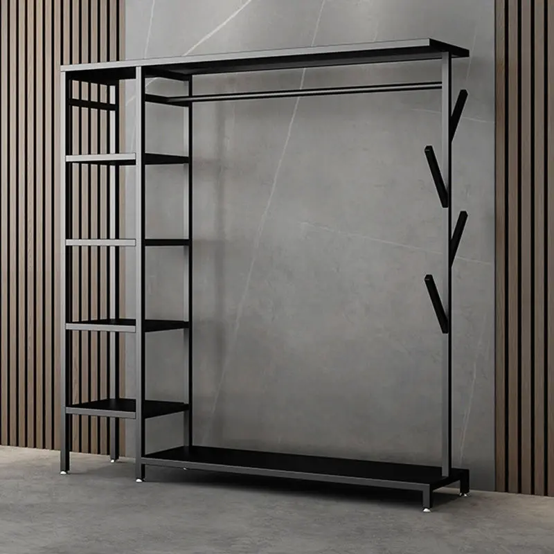 Custom. Clothes Hanger Bedroom Floor Household Pendants Vertical Bed & Breakfast Coat Rack Room Shoe Rack Integrated Clothes Han